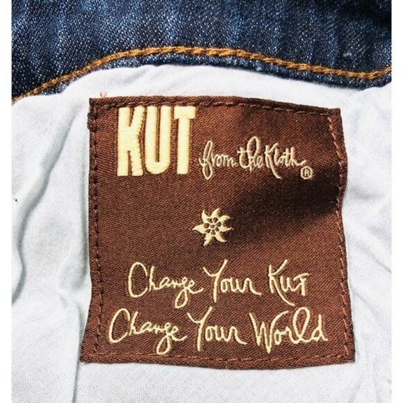 Kut From The Kloth Womens High Rise Boyfriend Dark Jean Shorts Plus Sz 20 W New - Picture 7 of 10